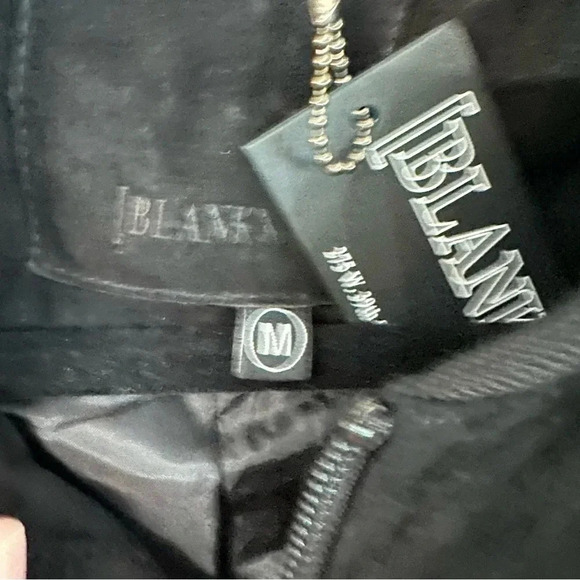 BlankNYC After Shocker Bomber Men’s Black Goat Skin Leather Jacket Size M NWT - Picture 8 of 10